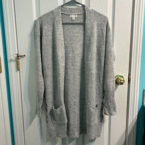 SO Gray Long Cardigan